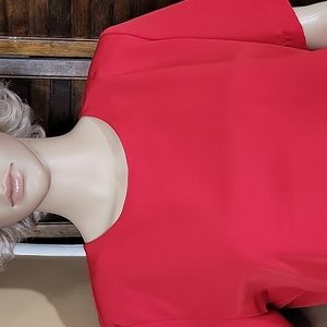 Women's Lauren Lee Red Size Medium Shell with one back button